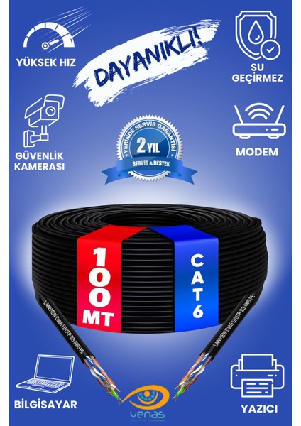 100 Metre Cat6 Combo Kablo