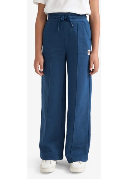 Kız Çocuk Wide Leg Geniş Paça Beli Lastikli Eşofman Altı C7131A825AU