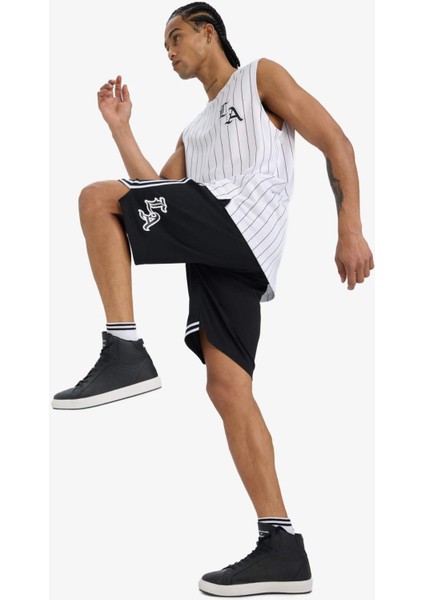 Hızlı Kuruyan Standart Fit Sporcu Kısa Paça Ağır Kumaş Şort C1840AX25HS