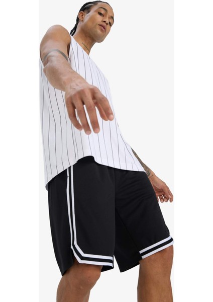 Hızlı Kuruyan Standart Fit Sporcu Kısa Paça Ağır Kumaş Şort C1840AX25HS