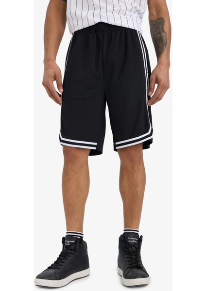 Hızlı Kuruyan Standart Fit Sporcu Kısa Paça Ağır Kumaş Şort C1840AX25HS