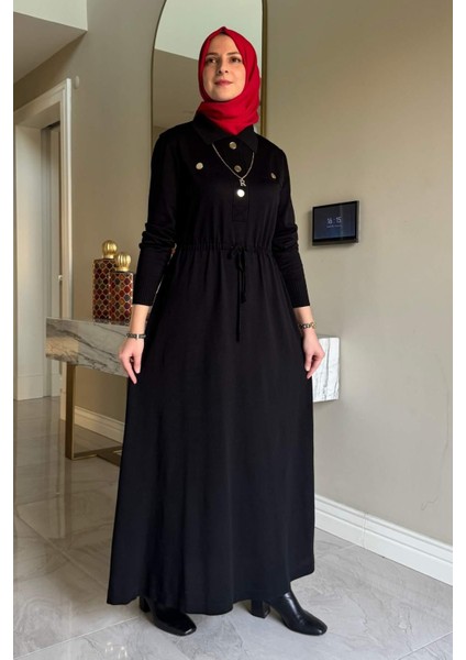 Hazan Triko Elbise Siyah modelleri