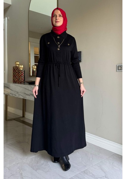 Hazan Triko Elbise Siyah indirimleri