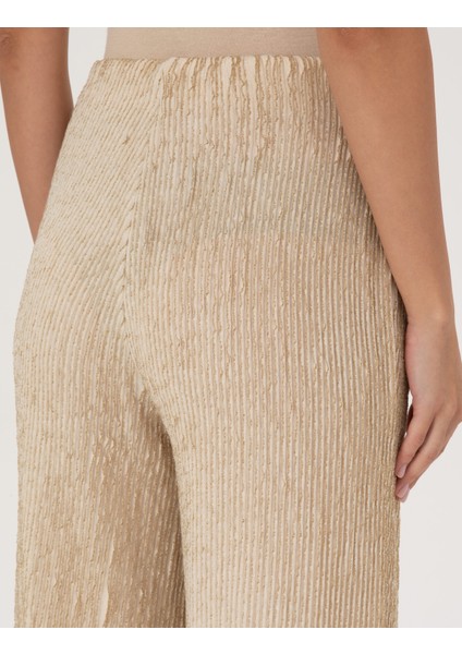 Kadın Krem Flare Fit Eşofman Altı 50309425-VR071