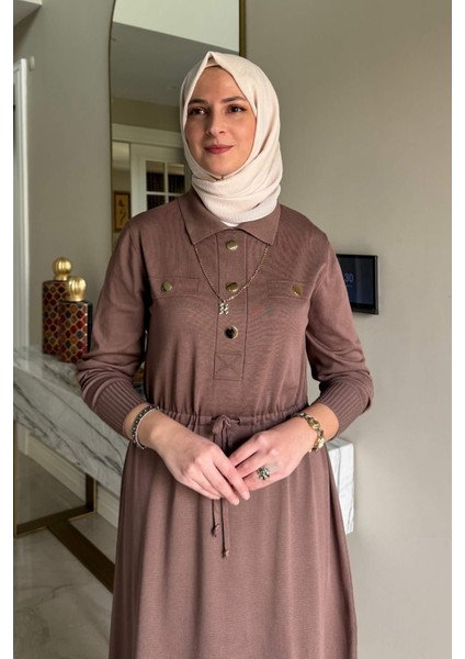 Hazan Triko Elbise Sütlü Kahve fiyatları