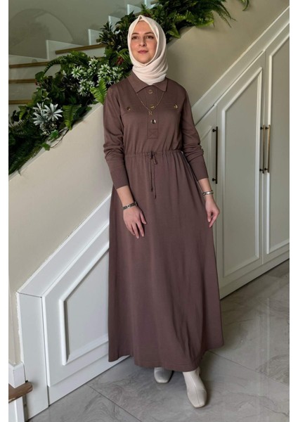 Hazan Triko Elbise Sütlü Kahve indirimleri