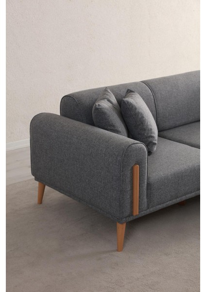 Leon Sağ Köşe Gri