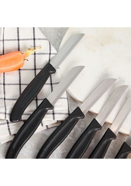 Mira 6 Parça Dişli Meyve Bıçak Seti Siyah fiyatları