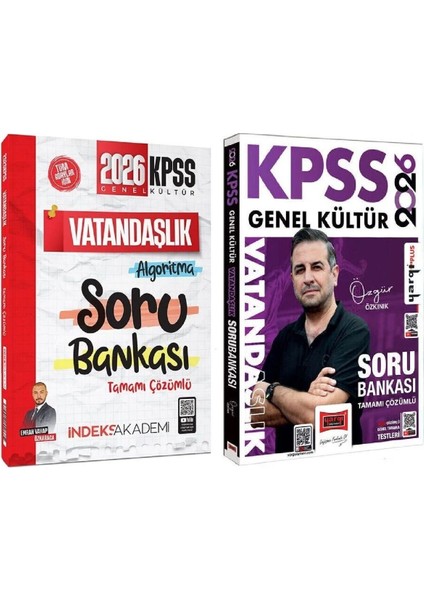 Yargı + Indeks 2026 Kpss Vatandaşlık Soru Bankası 2 Li Set - Özgür Özkınık Yargı + Indeks Akademi Ya