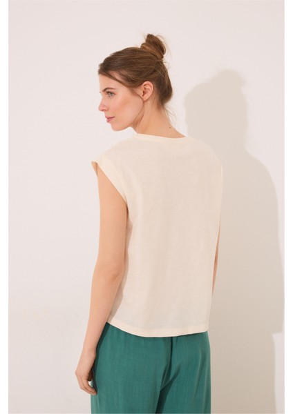 Kısa Kollu Önü Çapraz Detaylı Pijama Üstü fırsatları