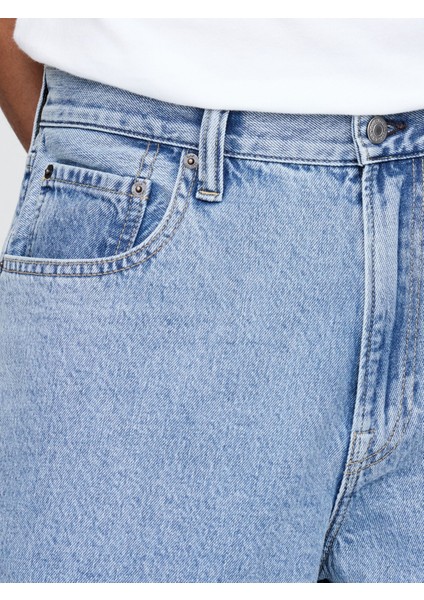 Erkek Açık Mavi Extra Baggy Jean Pantolon