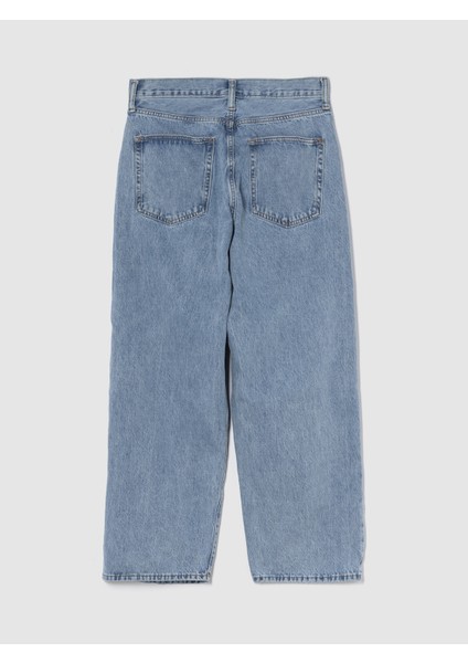 Erkek Açık Mavi Extra Baggy Jean Pantolon