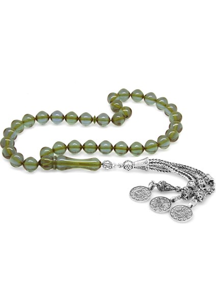 Kararmaz Metal Mecidiye Püsküllü Istanbul Kesim Su Mavi Ateş Kehribar Tesbih fiyatları