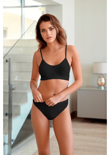 Ince Askılı Dikişsiz Büstiyer