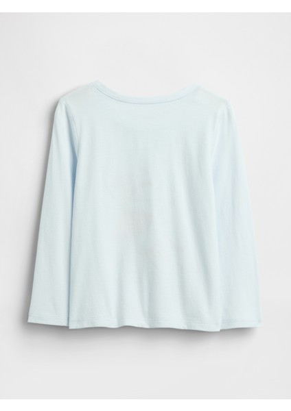 Kız Bebek Açık Mavi Gap Logo T-Shirt modelleri