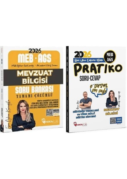 2026 Meb-Ags Mevzuat Bilgisi Soru Bankası + Pratiko Soru Cevap 2 Li Set- Esra Özkan Karaoğlu, Ömer Ekici Hoca Kafası Yayınları