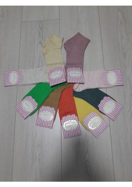 Kadın 6'lı Cotton Patik Karışık Renk Çorap fiyatları