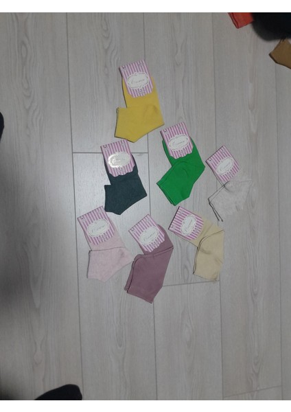 Kadın 6'lı Cotton Patik Karışık Renk Çorap indirimleri