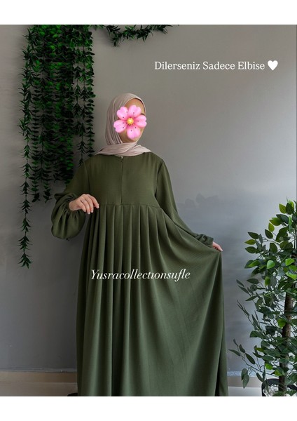 Tesettür Ayrobin Elbise ve Sufle Takım