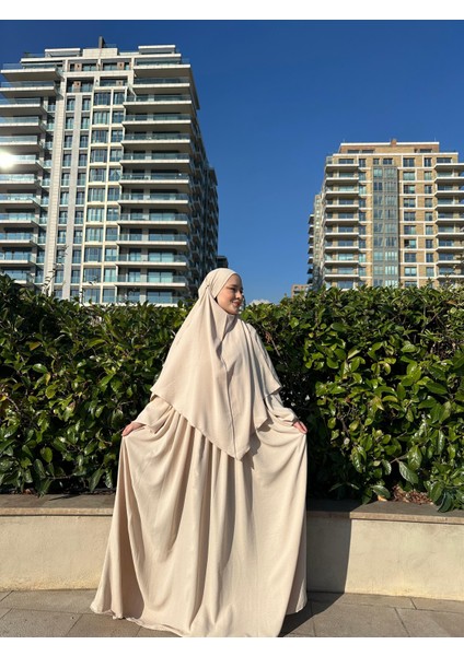 Tesettür Ayrobin Elbise ve Sufle Takım