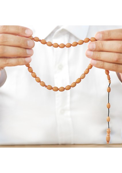 Sistemli Arpa Kesim Krem Rengi Sıkma Kehribar Tesbih fırsatları