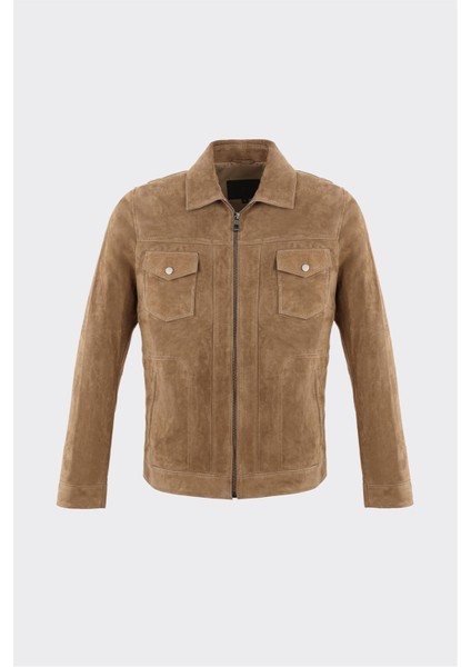 Vizon Deri Erkek Ceket