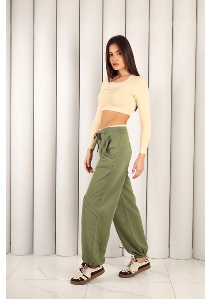 Kadın Yeşil Lastik Paça Eşofman Altı | MSC2617 fiyatları