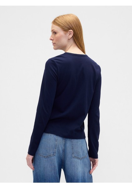 Kadın Lacivert Favorite Gap Logo T-Shirt fırsatları