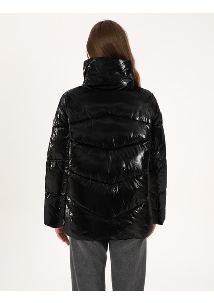 Kadın Siyah Comfort Fit Mont 50308990-VR046