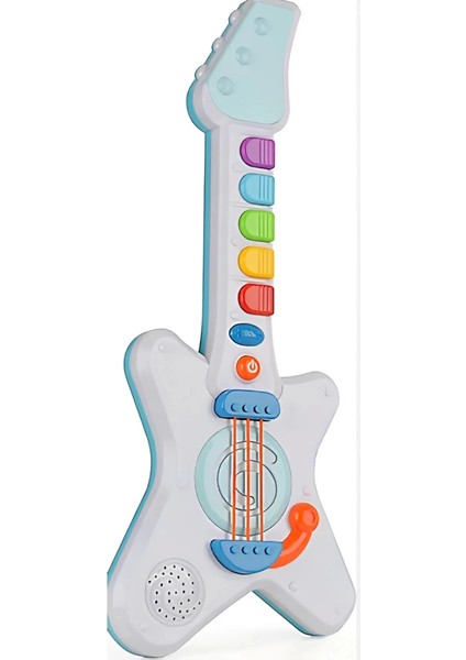 Bfs Işıklı Müzikli ve Çok Fonksiyonlu Rock'n Roll Gitar