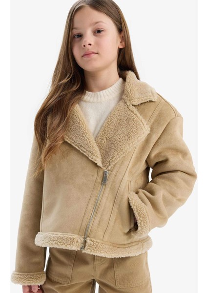 Kız Çocuk Ceket Yaka Pelüş Astar Mont C4980A825AU