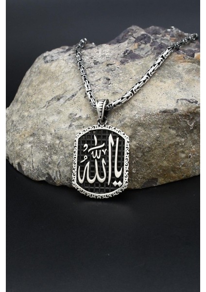 Ya Allah Yazılı 925 Ayar Gümüş Kolye Kral Zincir 2mm 902429 fiyatları