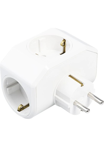 Beyaz Yonca Plus 3lü Topraklı Priz Fiş 03-Zm (5148)