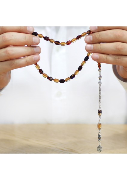 Kararmaz Metal Arnavut Püsküllü Uçlu Kapsül Kesim Bonibon Ateş Kehribar Tesbih fırsatları