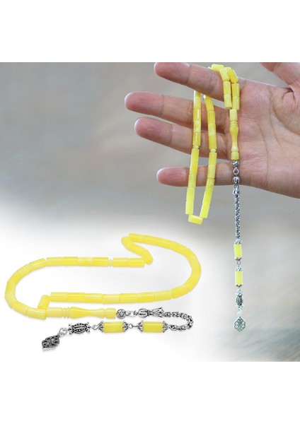 Kararmaz Metal Arnavut Zincir Püsküllü Kesme Kesim Sarı Beyaz Hareli Beyrut Kehribar Tesbih fiyatları