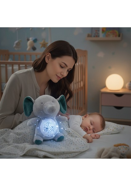 Sesli ve Işıklı Peluş Uyku Arkadaşı Fil fiyatları