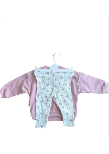 Laura Baby Çiçek Desenli Kız Bebek Çocuk Alt Üst Taytlı Takım indirimleri