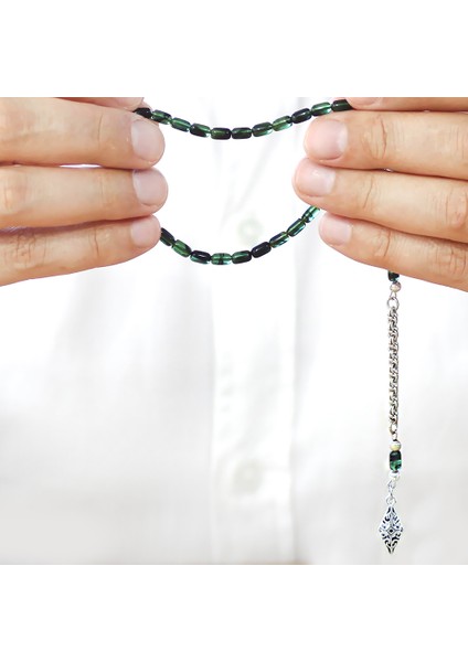 Kararmaz Metal Arnavut Püsküllü Kapsül Kesim Yeşil Siyah Mini Boy Ateş Kehribar Tesbih modelleri