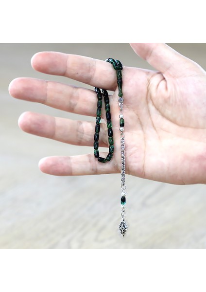 Kararmaz Metal Arnavut Püsküllü Kapsül Kesim Yeşil Siyah Mini Boy Ateş Kehribar Tesbih fırsatları