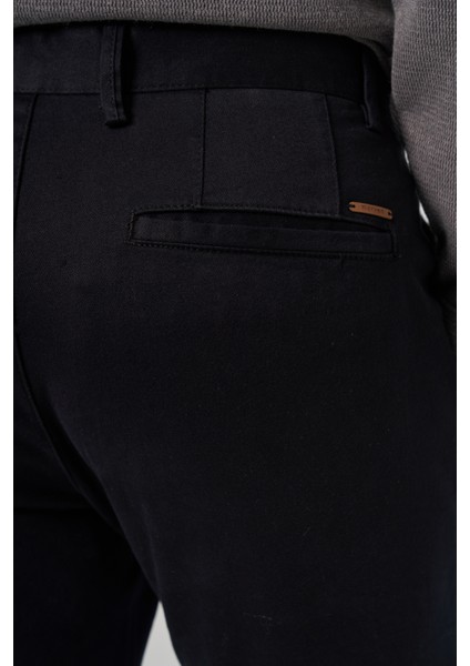 Erkek Siyah Pamuk Trend Slim Fit Chino Pantolon fırsatları