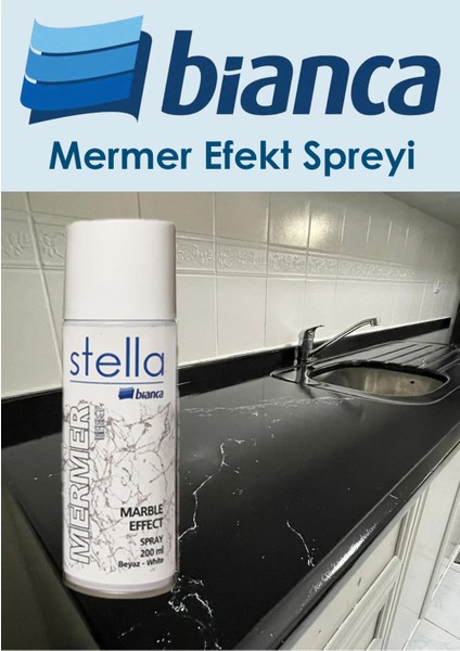 2’li Set: Mermer Efekt Sprey 200 ml + Su Bazlı Dönüşüm Boyası 1 L