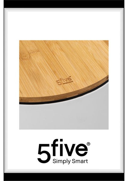 Çöp Kovaları Simply Smart Bambou 30 Lt Metal Beyaz fırsatları