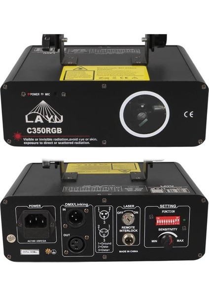 C350RGB 3 Renk Rgb Full Color Beam Efekt Lazeri modelleri