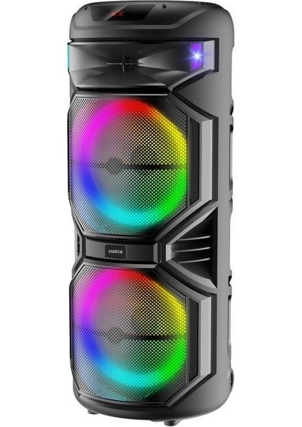 60W 12V/4500 Mah Çift Mikrofonlu 30X2 Woofer 110 cm Bluetooth Hoparlör BTS-80S