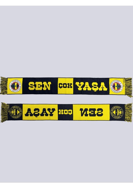 Unısex Sarı Lacivert Sen Çok Yaşa Dok