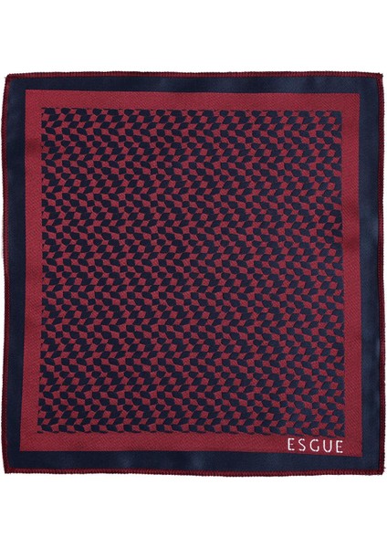 8 cm Klasik Geniş Hand Made Bordo - Lacivert Desenli Mendilli Kravat indirimleri