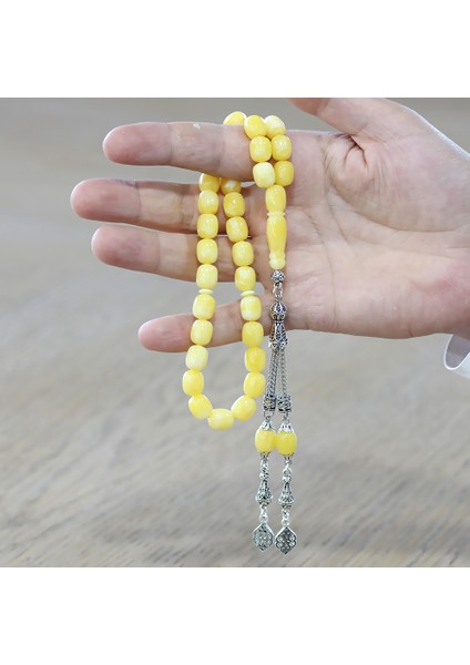 Arnavut Zincir Kararmaz Metal Püsküllü Kapsül Kesim Sarı Beyaz Beyrut Kehribar Tesbih modelleri