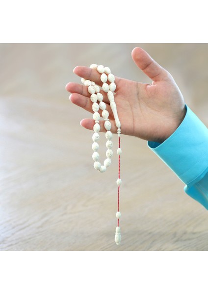 Sistemli Kalem Işçilikli Özel Kesim Deve Kemiği Tesbih modelleri