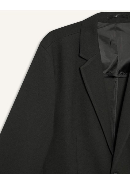 Slim Fit Dar Kesim Yarım Astar Blazer Ceket E3447AX25SM