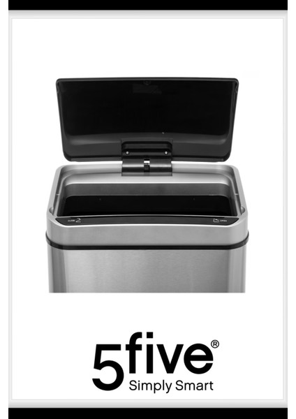 Çöp Kovaları Simply Smart Sensörlü 40 Lt Inox fırsatları
